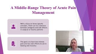 A Middle Range Theory of Acute Pain Management PowerPoint Video [upl. by Eedoj]