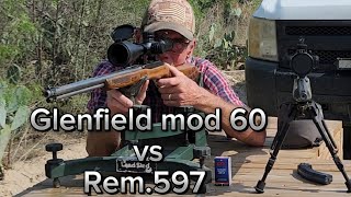 Rem597 vs Glenfield mod 60 at 50 yards [upl. by Aihsenal]