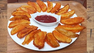 Potato wedgespotato wedges recipe malayalamcrispy potato fryquick starterDiyas food hub [upl. by Asuncion]