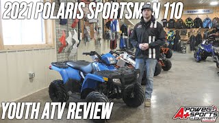 2021 Polaris Sportsman 110 Youth ATV Review Details Specs [upl. by Ecadnac]