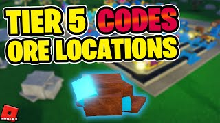 UPDATE Tier 5 ALL New Ore Locations Revealed  Codes for MASSIVE GOLD  Factory Simulator [upl. by Robinetta]