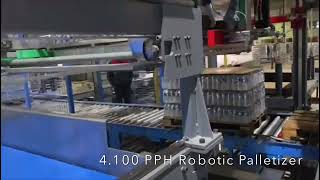 Robotic Palletizer Machine with a capacity of 4100 packageshour [upl. by Fleisig772]