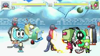 AN Mugen Request 490 Pingu amp Gumball VS Zim amp Marvin [upl. by Panta]