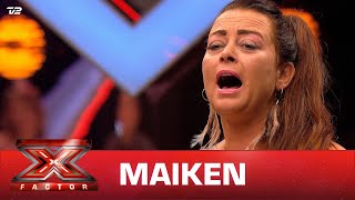 Maiken synger egen sang ’Min fortids fængsel’ Audition  X Factor 2021  TV 2 [upl. by Ynej]