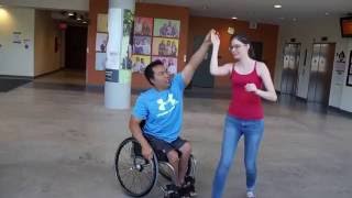 Aug 2716  Wheelchair East Coast Swing basics and turns [upl. by Einaej195]