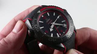 Omega Seamaster Planet Ocean quotDeep Blackquot 21592462201003 Luxury Watch Review [upl. by Iroj]