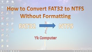 Convert FAT32 to NTFS File System Without Formatting [upl. by Gaile]