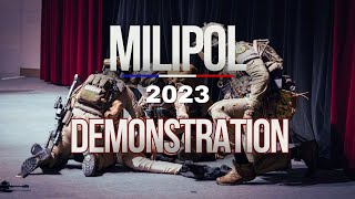 MILIPOL 2023 LE GIGN EN ACTION NEUTRALISATION DUN FORCENÉ [upl. by Mainis878]