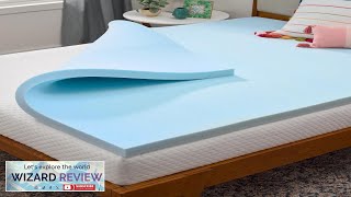 LINENSPA Memory Foam Mattress Topper 2 Inch Gel Infused Memory Foam Review [upl. by Crysta898]