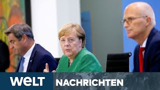 CORONAGIPFEL Alarmierte Kanzlerin Merkel erhöht Druck auf Bundesländer bei Covid19Maßnahmen [upl. by Mateya231]