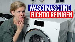 Waschmaschine RICHTIG REINIGEN  So gehts [upl. by Avelin]