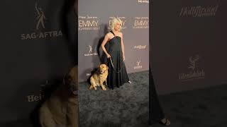 Selma Blair and Her Adorable Dog Steal the Show at Emmys Nominees Night [upl. by Holmun385]