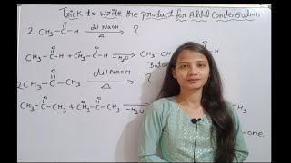 Trick to write product for aldol condensation class 12 Aldehyde ketone carboxylic acid [upl. by Annael]