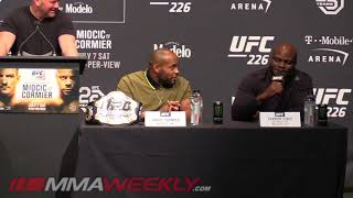 Derrick Lewis Has Beef with Daniel Cormier UFC 226 Presser [upl. by Kcire780]