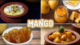 Mango Recipes  Mango Sweet recipes  Mango Indian Dessert  Quick Mango Recipes  Summer Drinks [upl. by Lozano292]