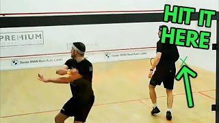 SQUASH How to return a serve [upl. by Kimberli]