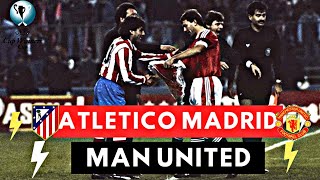 Atletico Madrid vs Manchester United 30 All Goals amp Highlights  1991 European Cup Winners Cup [upl. by Aralc302]