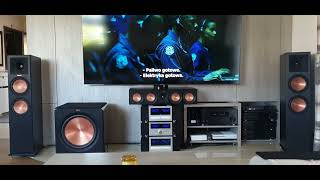 Klipsch 714 3xadvance acoustics onkyo rz830 [upl. by Irrahs346]