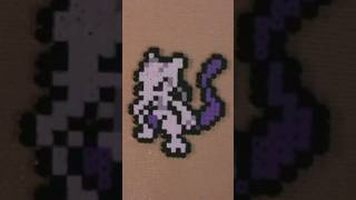 Perler Beads Timelapse Mewtwo  Pokémon Pixel Art [upl. by Navlys]