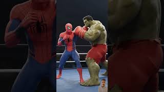 SpiderMan 🆚Red hulk Boxing🥊match💥 Revenge of the black Spiderman😱 marvel​ avengers​ spiderman​ [upl. by Dyraj]