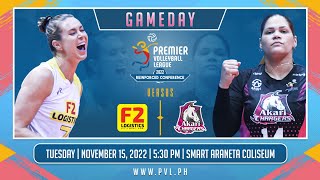 F2 LOGISTICS vs AKARI  GAME 2 NOVEMBER 15 2022  2022 PVL REINFORCED CONFERENCE [upl. by Ahsiner]