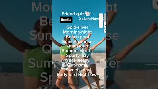 Friend quiz viral fyp preppy friends [upl. by Aekerly391]