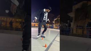 back cross skill😱😱hamzaskater ayazskatingclub shortvideo viralvideo skating [upl. by Fulmer]