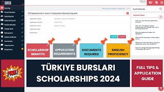 STEPBYSTEP GUIDE How to Apply for the Türkiye Burslari Scholarships 2024 [upl. by Rambow]