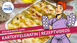 Metas Classics Wie kann man ein Kartoffelgratin selber machen  Rezeptvideo  Swissmilk 2013 [upl. by Nilorac]