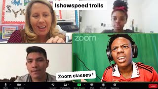 Ishowspeed trolls zoom classes [upl. by Worrell]