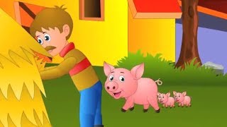 The Farmer In The Dell Nursery Rhymes  Animation Cartoon Rhyme Songs for Children [upl. by Neb]