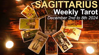 SAGITTARIUS WEEKLY TAROT READING quotA GOLDEN GIFT MAKING NECESSARY CHANGESquot December 2nd to 8th 2024 [upl. by Aridni]