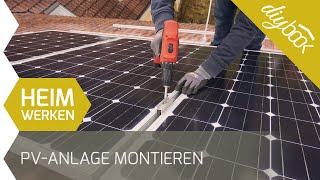 PV Anlage montieren  Aufdachmontage selber machen [upl. by Thant]