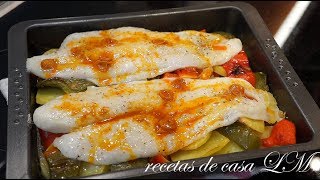 MERLUZA AL HORNO RECETA FÁCIL PARA NAVIDAD [upl. by Giuliana]