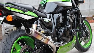 Kawasaki ZRX1200R Realize サイレンサーに交換♪ [upl. by Ahseinek]