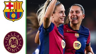 Barcelona vs Dallas Trinity  Highlights  Womens Friendly 31082024 [upl. by Haerdna668]