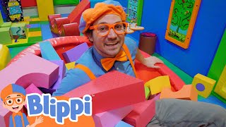 Blippis Indoor Playground Learning  Educational Videos For Kids [upl. by Hafirahs]