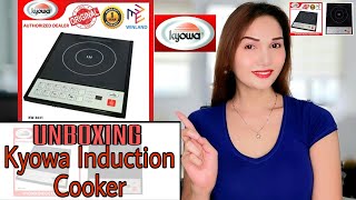 UNBOXING KYOWA INDUCTION COOKER HOW TO USE INDUCTION COOKER [upl. by Ellesor981]