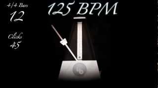 125 BPM Metronome [upl. by Aldercy]