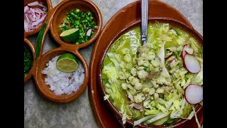 POZOLE DE POLLO VERDE SABROSO EXQUISITO Y FÁCIL [upl. by Zaob845]