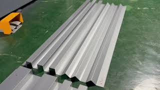 Trapezoidal sheet metal Corrugated parts  ARTITECT Double folder  Long folding machine [upl. by Arreic]