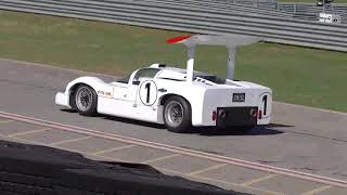 Chaparral 2 2E and 2F at Speed on the Track at the American Speed Festival [upl. by Cherianne]