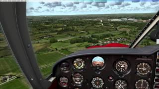 FSX  P3D A2A Piper Pa28 Cherokee Tutorial  How to land [upl. by Aronas398]