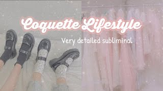 ✿ NymphetCoquette Lifestyle Subliminal ✿ [upl. by Enomys235]