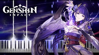 Genshin Impact  Character Demo  quotRaiden Shogun Judgment of Euthymiaquot  Piano Arr by WatchMe ID [upl. by Nipahc]