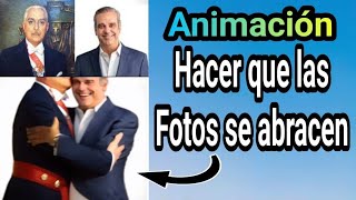 Cómo hacer animación de fotos AbrazándoseAnimación de abrazo con fotos [upl. by Ahsats]