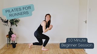 Pilates for Runners  10 Minute Beginners Session Knee Strengthening Exercises [upl. by Nitsud619]