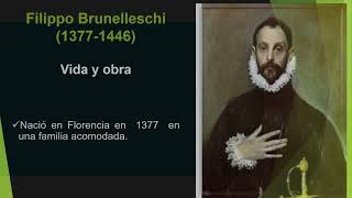 Cronología breve de Filippo Brunelleschi [upl. by Anirtac]