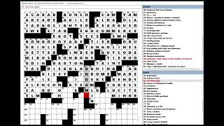 Wall Street Journal WSJ Crossword Puzzle 06012024 [upl. by Sabir]