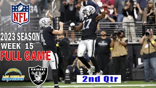 Chargers vs Raiders Week 15 FULL GAME 121423  NFL Highlights Today [upl. by Isteb757]